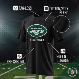 New York Jets NFL Youth Run City Tee - Black