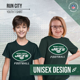 New York Jets NFL Youth Run City Tee - Green