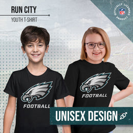 Philadelphia Eagles NFL Youth Run City Tee - Black