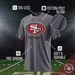 San Francisco 49ers NFL Youth Run City Tee - Sport Gray