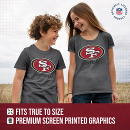 San Francisco 49ers NFL Youth Run City Tee - Sport Gray