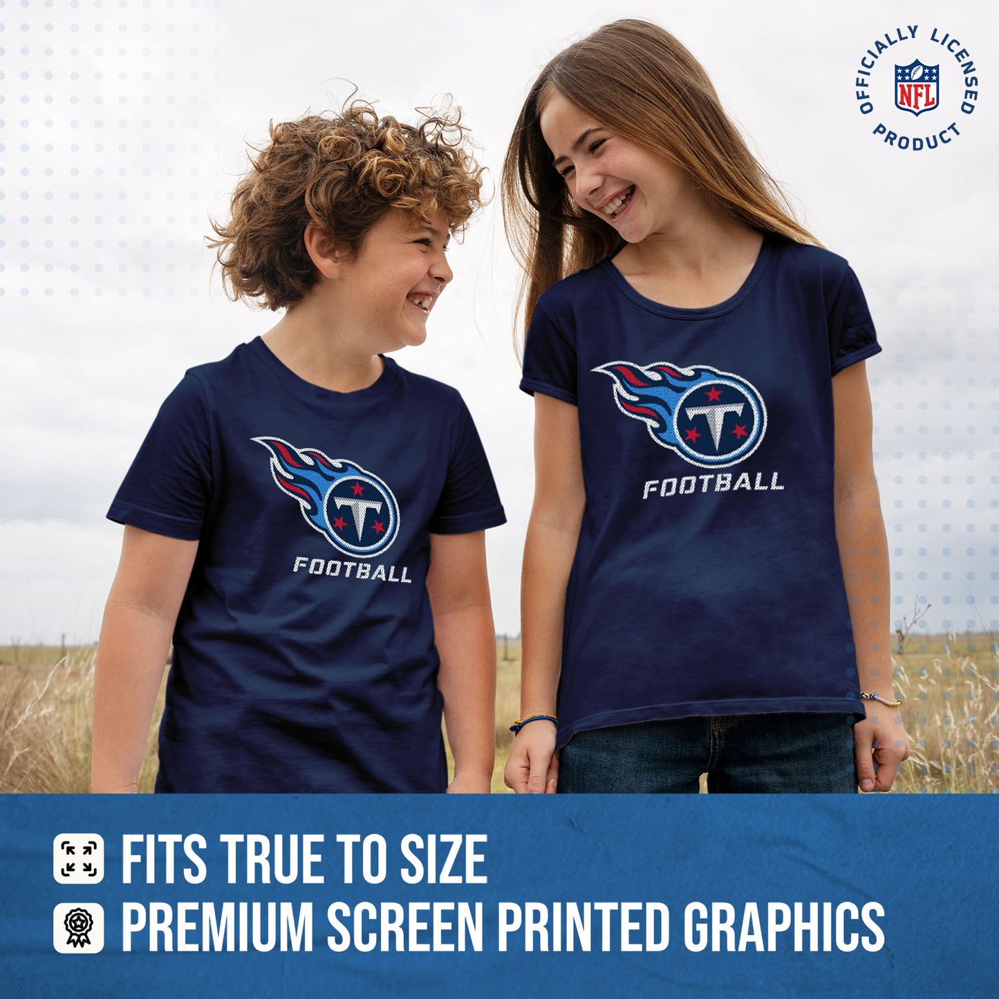 Tennessee Titans NFL Youth Run City Tee - Navy