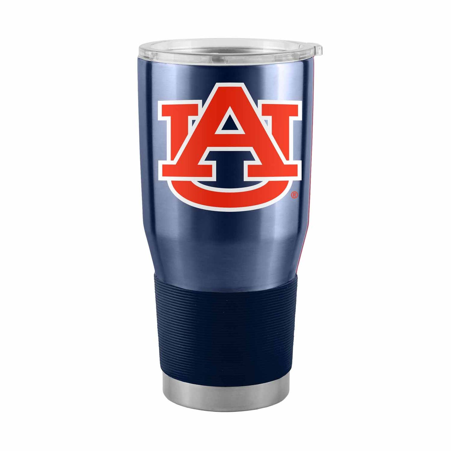 Auburn Tigers NCAA University 30oz Stainless Steel Vacuum Insulated Game Day Tumbler with Silicone Grip - Navy