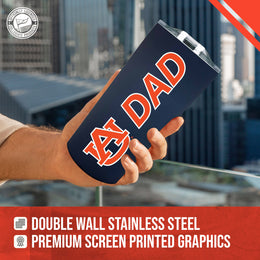 Auburn Tigers NCAA Stainless Steel Travel Tumbler for Dad - Navy