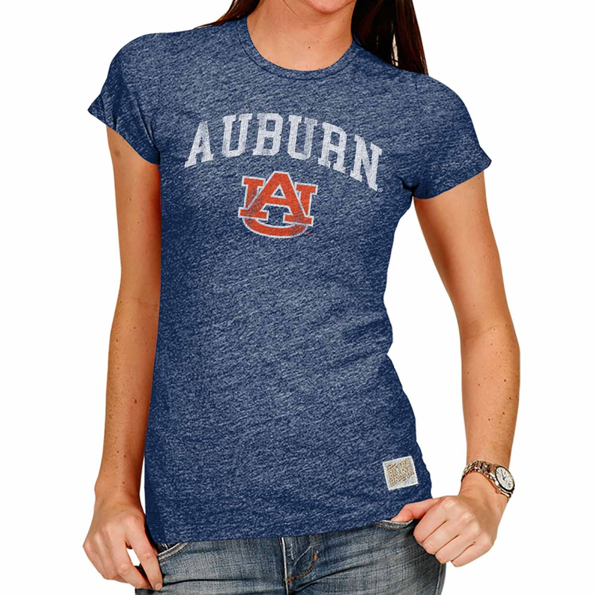 Auburn Tigers University Women's T-Shirt  - Navy