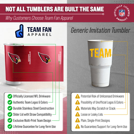 Arizona Cardinals NFL 20oz Gameday Stainless Steel Tumbler - Cardinal