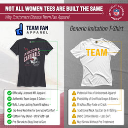 Arizona Cardinals NFL Womens Distressed Helmet Tag-Less Soft T-Shirt - Heather Charcoal