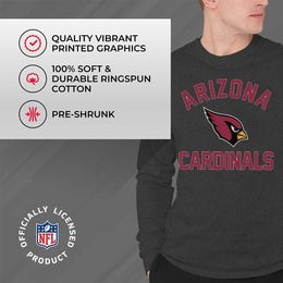 Arizona Cardinals NFL Gameday Adult Long Sleeve Shirt - Charcoal