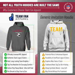 Arizona Cardinals NFL Youth Football Helmet Hood - Charcoal