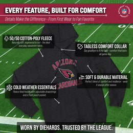 Arizona Cardinals Team Fan Apparel NFL  Gameday Hoodie - Charcoal