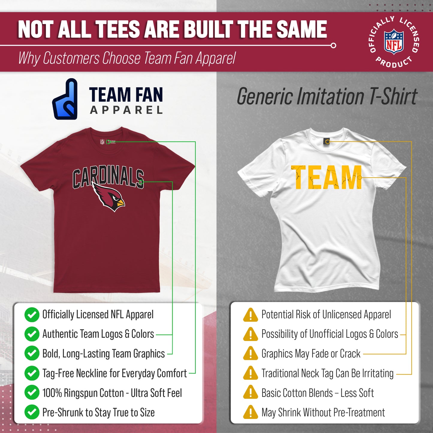 Arizona Cardinals NFL Home Team Tee - Cardinal