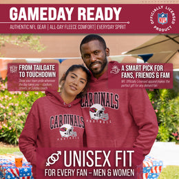 Arizona Cardinals NFL Adult Unisex All Star Soft Fleece Hooded Sweatshirt - Red Heather