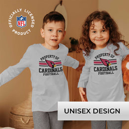 Arizona Cardinals NFL Youth Property Of Crew Sweatshirt - Sport Gray