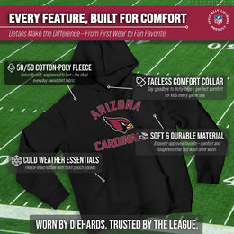 Arizona Cardinals NFL Youth Gameday Hooded Sweatshirt - Black