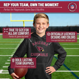 Arizona Cardinals NFL Youth Gameday Hooded Sweatshirt - Black
