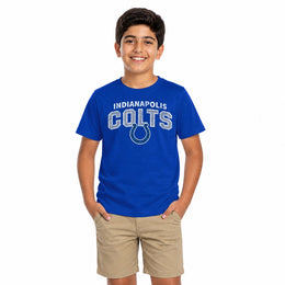Indianapolis Colts  Youth Starting Fresh NFL Tee for Boys and Girls - Royal