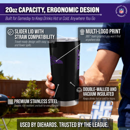 Baltimore Ravens NFL 20oz Gameday Stainless Steel Tumbler - Black