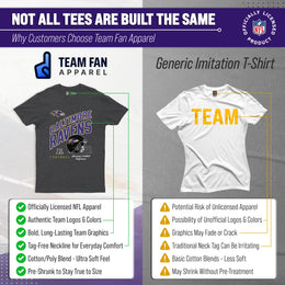 Baltimore Ravens NFL Adult Distressed Helmet Tag-Less T-Shirt - Heather Charcoal