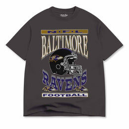 Baltimore Ravens  Men's Franchise Oversized Enzyme Wash Cotton Tee - Black