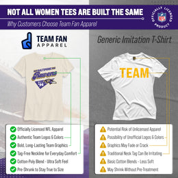 Baltimore Ravens NFL Womens Vintage Charm Tag-Less Soft T-Shirt - Birch