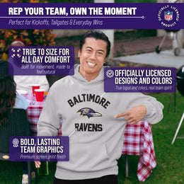 Baltimore Ravens Team Fan Apparel NFL  Gameday Hoodie - Sport Gray