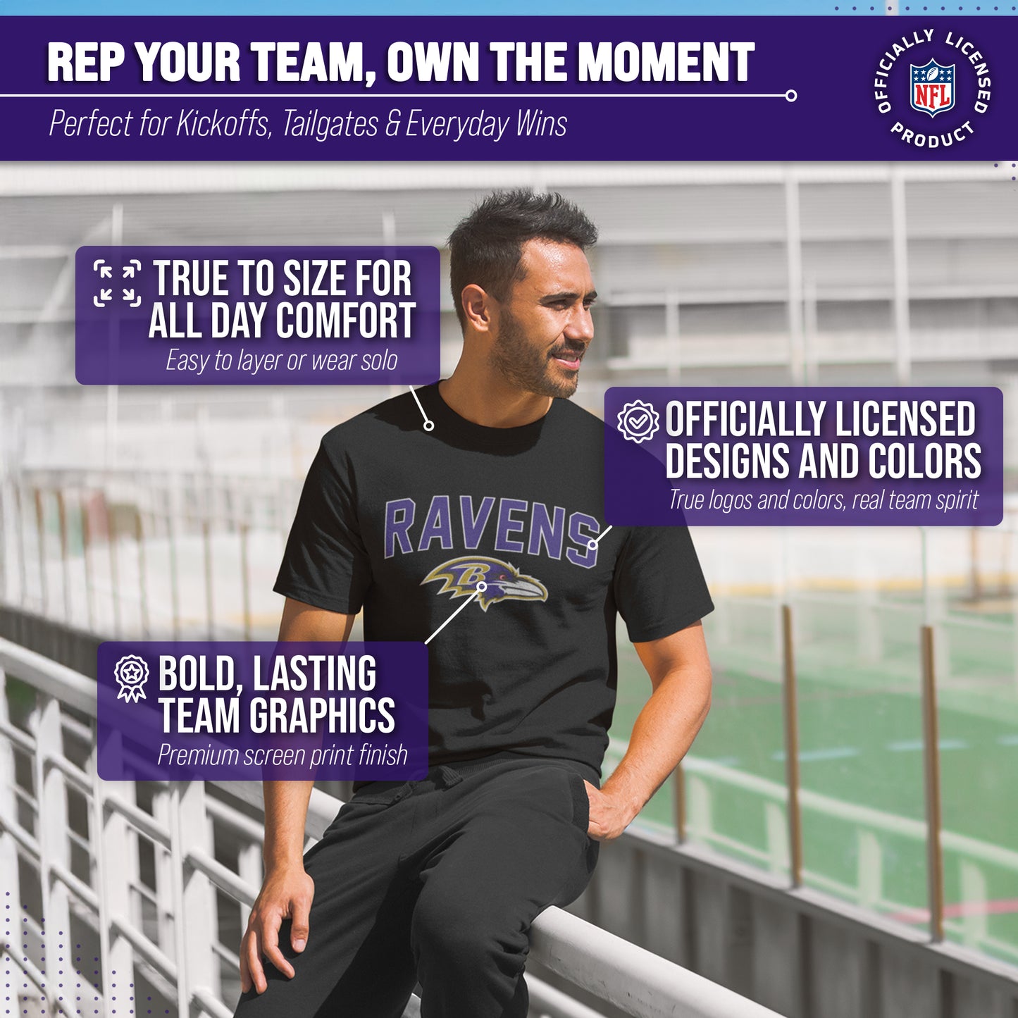 Baltimore Ravens NFL Home Team Tee - Black
