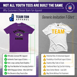 Baltimore Ravens NFL Youth Gameday Football T-Shirt - Purple