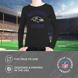 Baltimore Ravens NFL Youth Gameday Crewneck Sweatshirt - Black