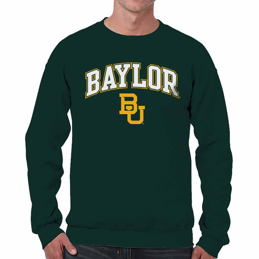 Baylor Bears Adult Arch & Logo Soft Style Gameday Crewneck Sweatshirt - Green