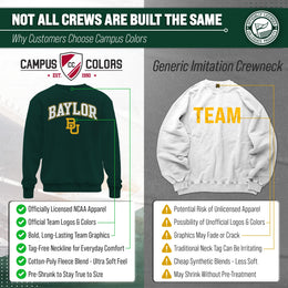 Baylor Bears Adult Arch & Logo Soft Style Gameday Crewneck Sweatshirt - Green