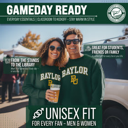 Baylor Bears Adult Arch & Logo Soft Style Gameday Crewneck Sweatshirt - Team Color