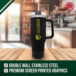 Baylor Bears Collegiate 40oz Stainless Steel Travel Tumbler with Handle for Alumni - Black