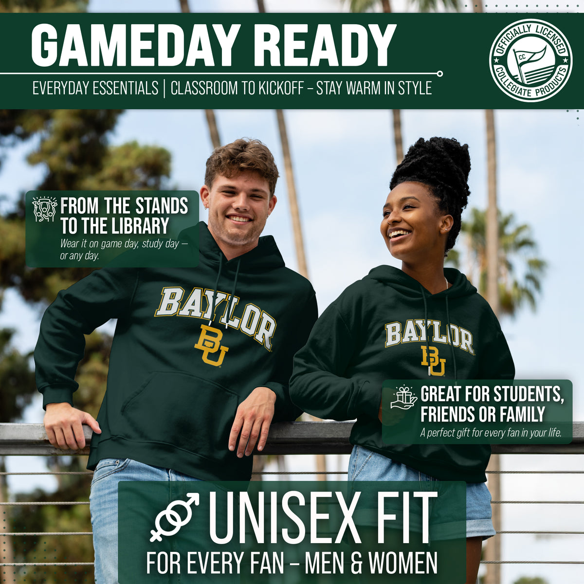 BAY Arch & Logo Gameday Hoodie - Team Color