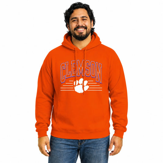 Clemson Tigers  Overtime Classics Fleece Hoodie Sweatshirt - Orange