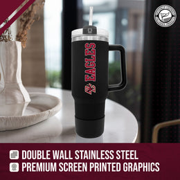 Boston College Eagles College & University 40 oz Travel Tumbler With Handle - Black