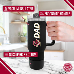 Boston College Eagles Collegiate 40oz Stainless Steel Travel Tumbler with Handle for Dad - Black