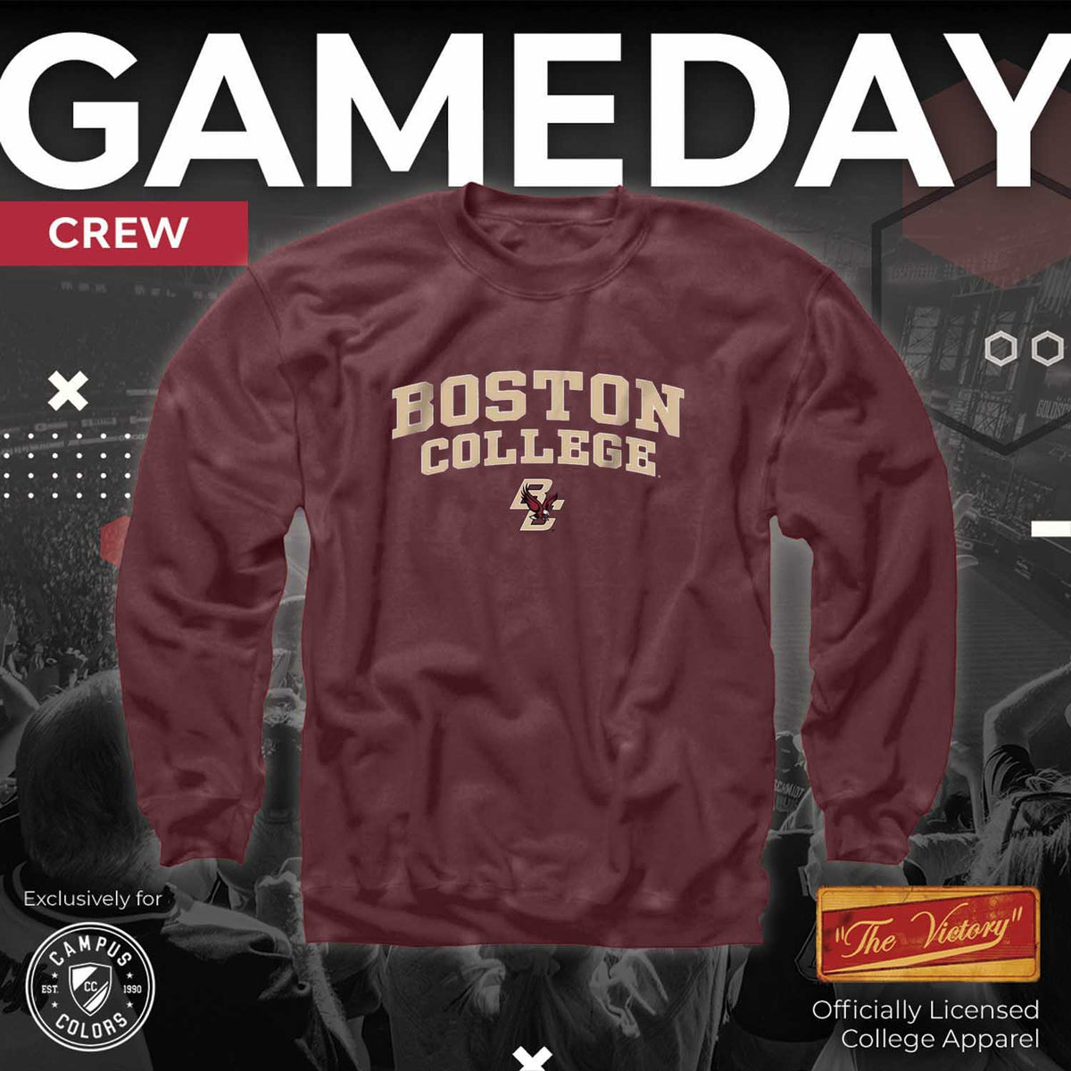 Boston College Eagles Boston College Sweatshirt Crewneck for Men and Women - Maroon