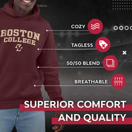 Boston College Eagles Arch & Logo Gameday Hoodie - Maroon