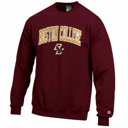 Boston College Eagles Adult Tackle Twill Crewneck - Maroon
