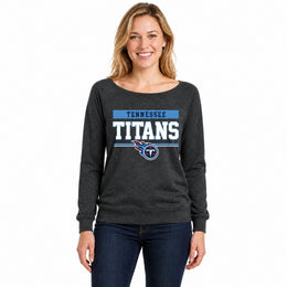 Tennessee Titans  NFL Women's French Terry Crewneck Sweatshirt - Charcoal