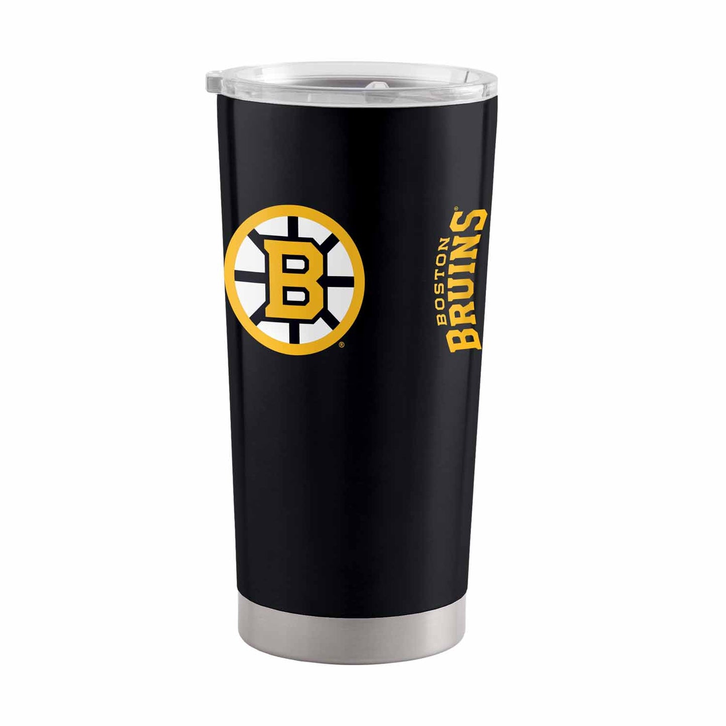 Boston  Bruins NHL Hockey 20oz Stainless Steel Vacuum Insulated Game Day Tumbler with Silicone Grip - Black