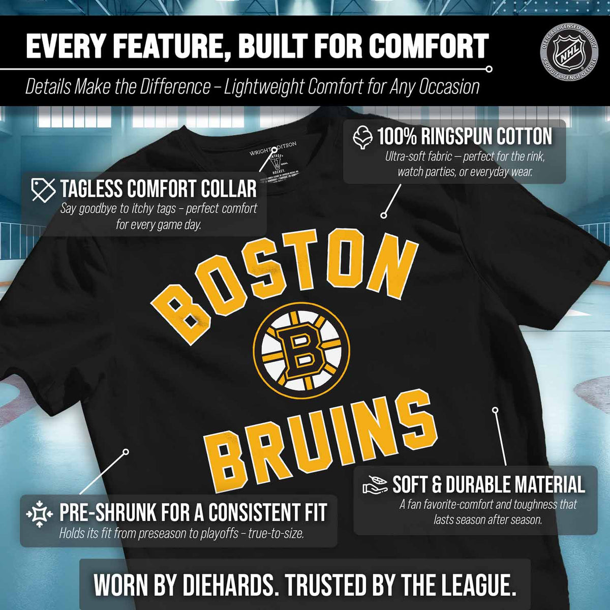 Boston Bruins NHL Gameday T-Shirt - Black