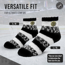 Boston  Bruins NHL Unisex Cozy Sleep Socks - Black