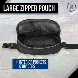 Las Vegas Raiders NFL Gameday On The Move Crossbody Belt Bag - Black