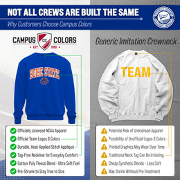 Boise State Broncos NCAA Tackle Twill Crewneck Sweatshirt Men Women - Royal
