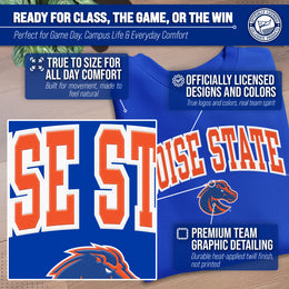 Boise State Broncos NCAA Tackle Twill Crewneck Sweatshirt Men Women - Royal