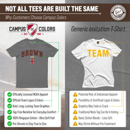 Brown Bears NCAA Adult Gameday Cotton T-Shirt - Gray