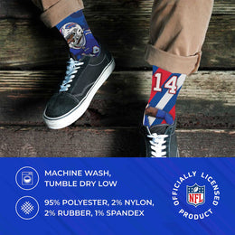 Buffalo Bills NFL Adult Player Stripe Sock - Blue #14