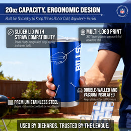 Buffalo Bills NFL 20oz Gameday Stainless Steel Tumbler - Royal