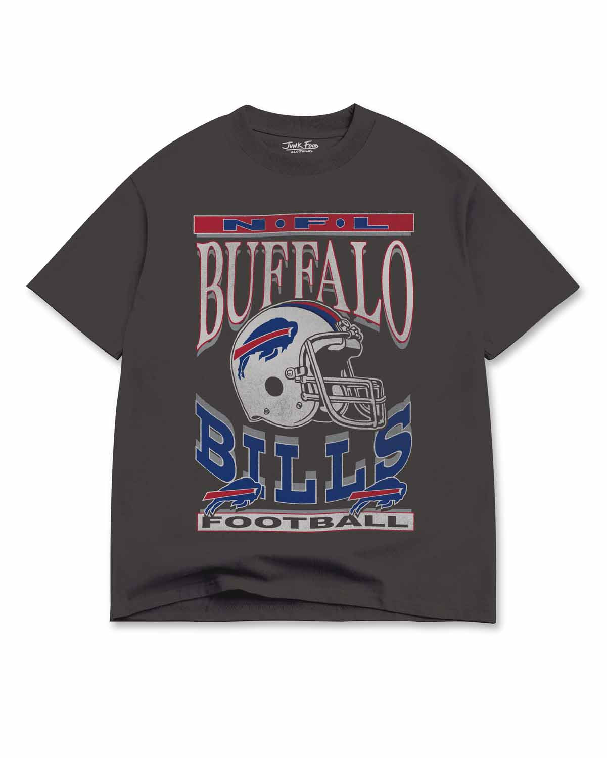 Buffalo Bills  Men's Franchise Oversized Enzyme Wash Cotton Tee - Black